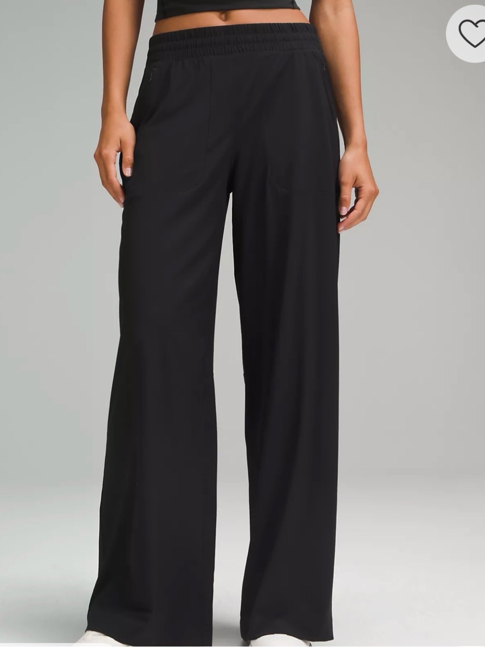 lululemon athletica Black swift mid-rise Wide-Leg Pant
